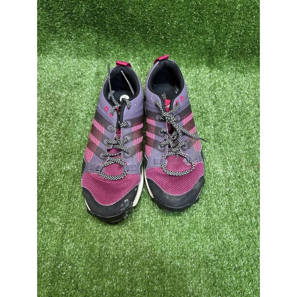 Womens ADIDAS Kanadia TR7 AQ4813 Purple Pink Black Trail Outdoor Shoes Size 9.5